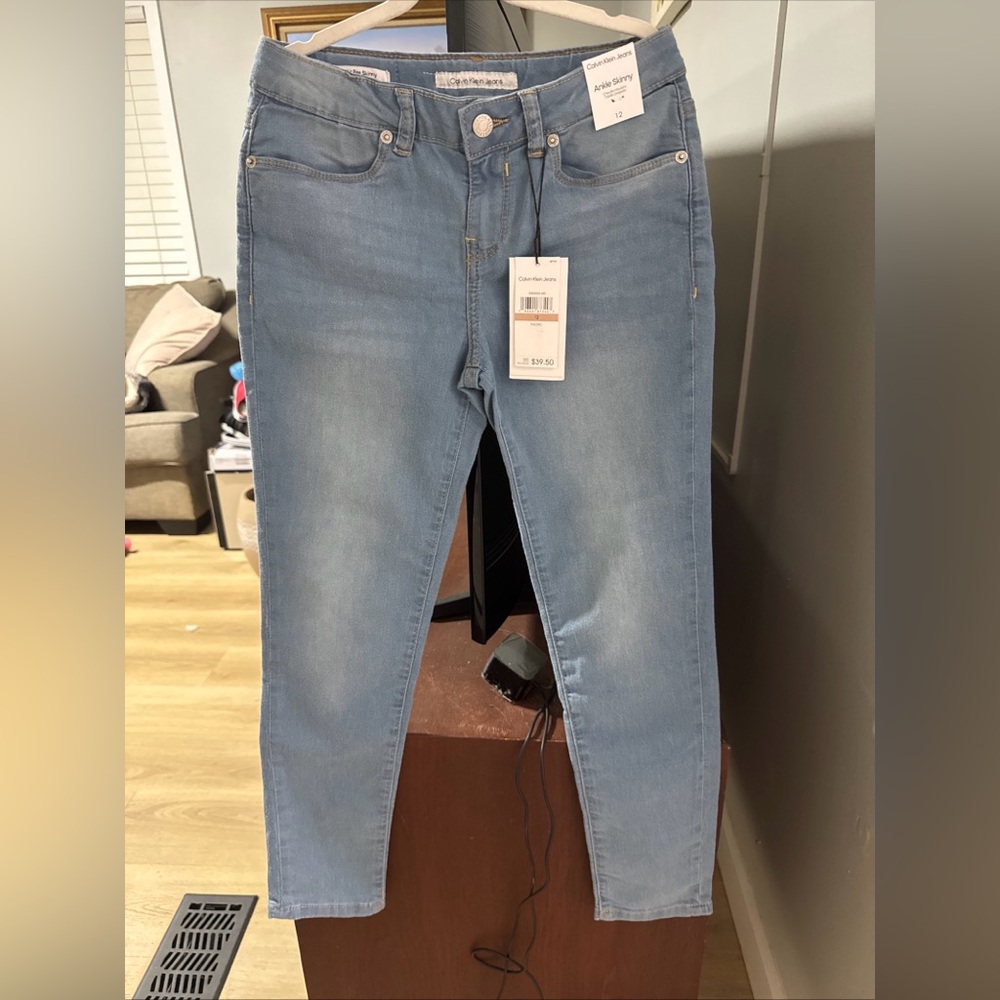 Calvin Klein youth girl  Denim Blue Skinny Jeans